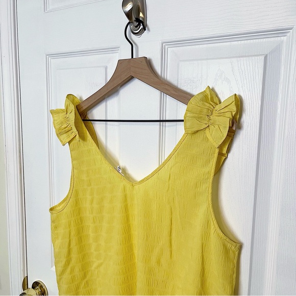 ✧･ﾟyellow ruffle tank top - Picture 4 of 5